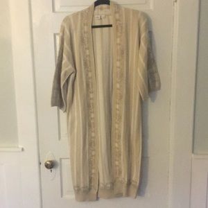 Cozy Shawl with embellished detail